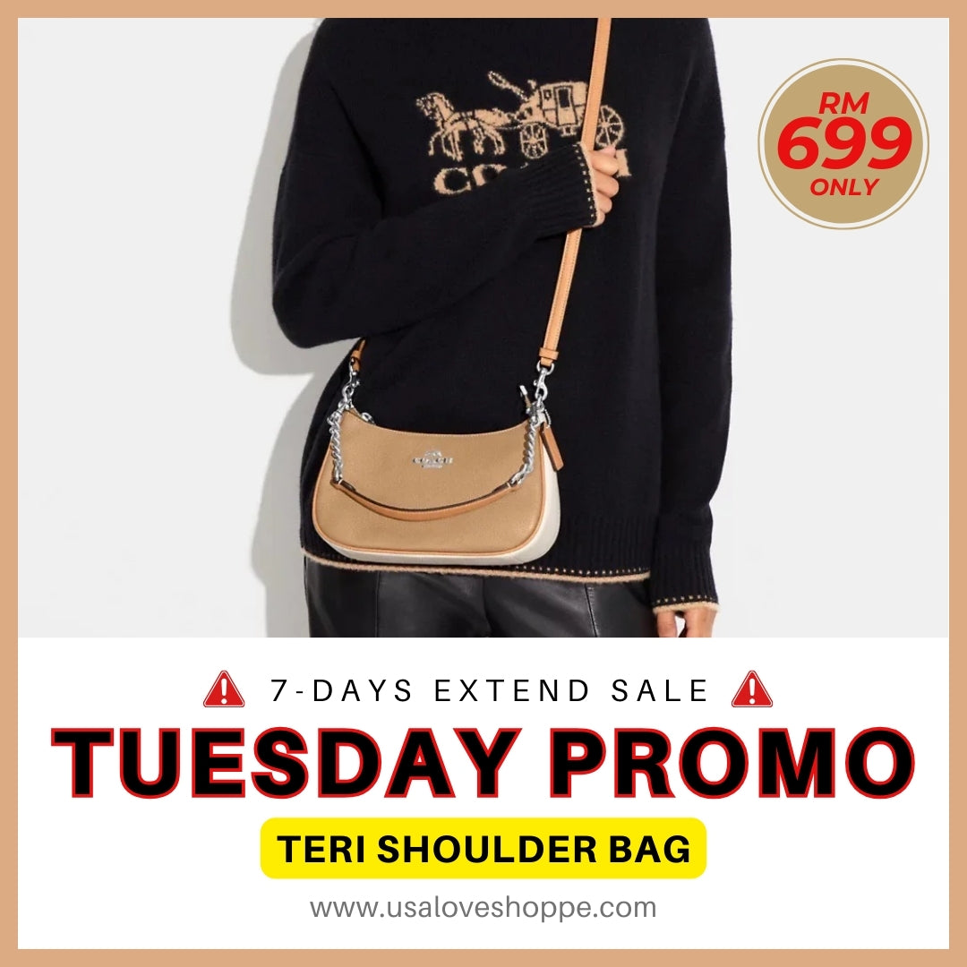 Grab the Deal of the Day: The Iconic COACH Teri Shoulder Bag at an Unbeatable Price this 7.7 Sale!