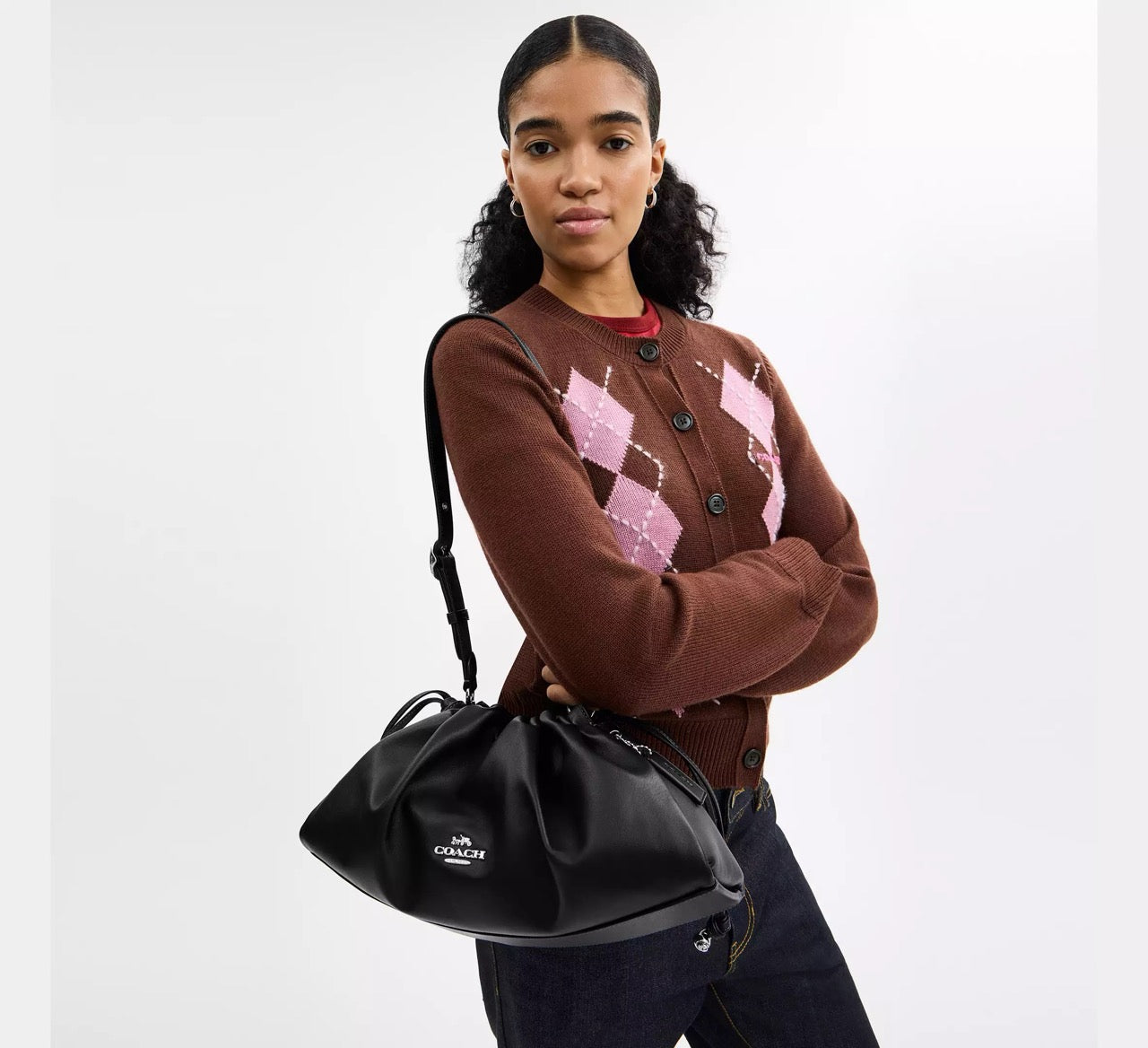 Coach Faye Large Shoulder Bag in Black (CCE68): The Everyday Black Bag That Does It All