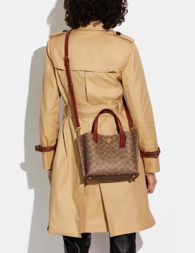 Elevate Your Elegance with the COACH Willow Tote 24 In Signature Canvas