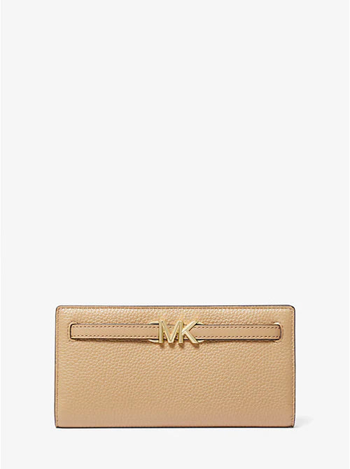 Discover the Elegance of Michael Kors Reed Large Snap Wallet in Camel