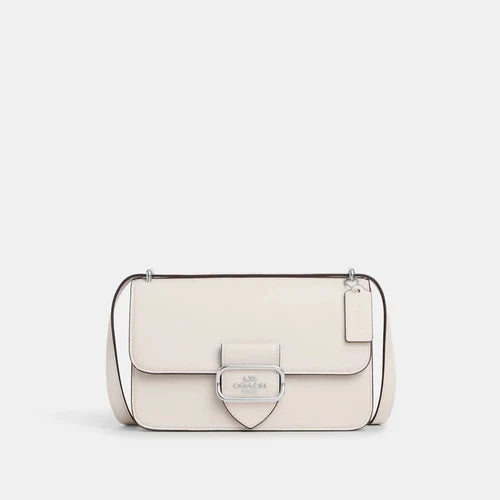 Unlock Luxury with Coach Large Morgan Square Crossbody in Chalk at USALOVESHOPPE