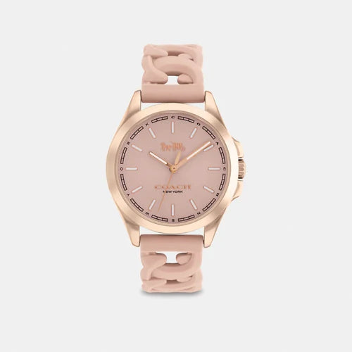 The Timeless Elegance of the Coach Libby Watch in Dusty Pink