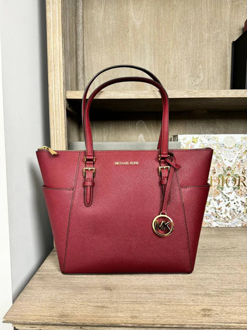 Discover the Ultimate Style Icon: Michael Kors Charlotte Large TZ Tote in Dark Cherry