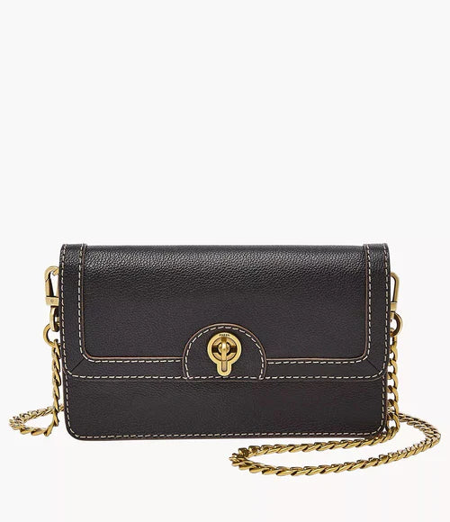 Discover Elegance with the Fossil Ainsley Wallet Crossbody in Black – Your Ultimate Companion