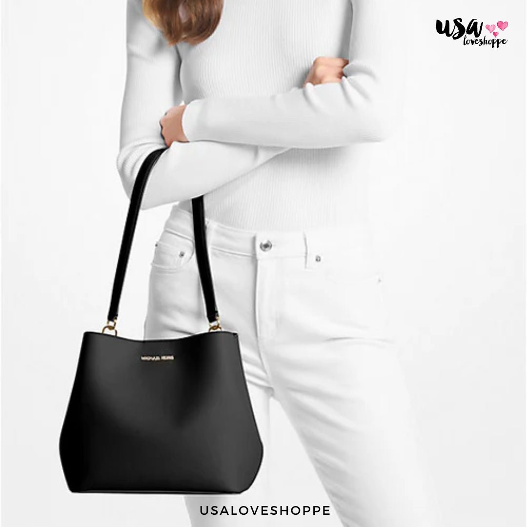 Discover the Ultimate Shoulder Bag Chic: Michael Kors Pratt Medium in Black – A Deal Not to Miss!