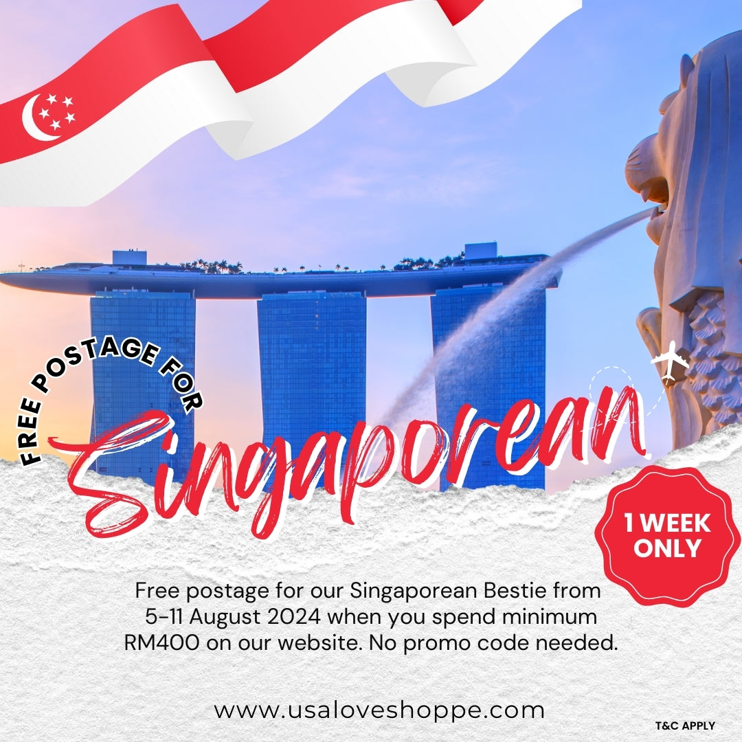 Special Treat for Our Singaporean Besties: Enjoy Free Postage This August!