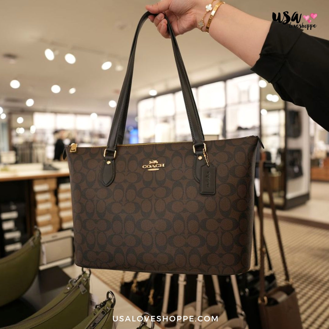 Discover The Elegance Of Coach The Gallery Tote Bag In Signature Canv discover-the-elegance-of-coach-the-gallery-tote-bag-in-signature-canv