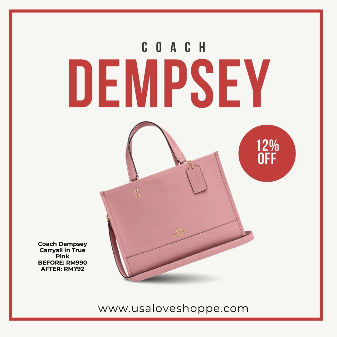 Elevate Your Style with the Coach Dempsey Carryall in True Pink - A Must-Have for Fashion Lovers!