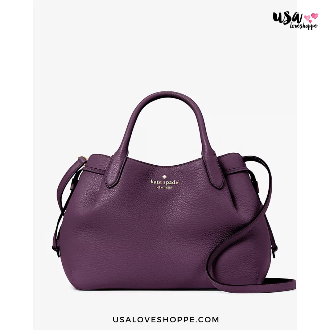 Discover the Elegance of Kate Spade Dumpling Large Satchel in Ripe Plum – Exclusively at USA Love Shoppe