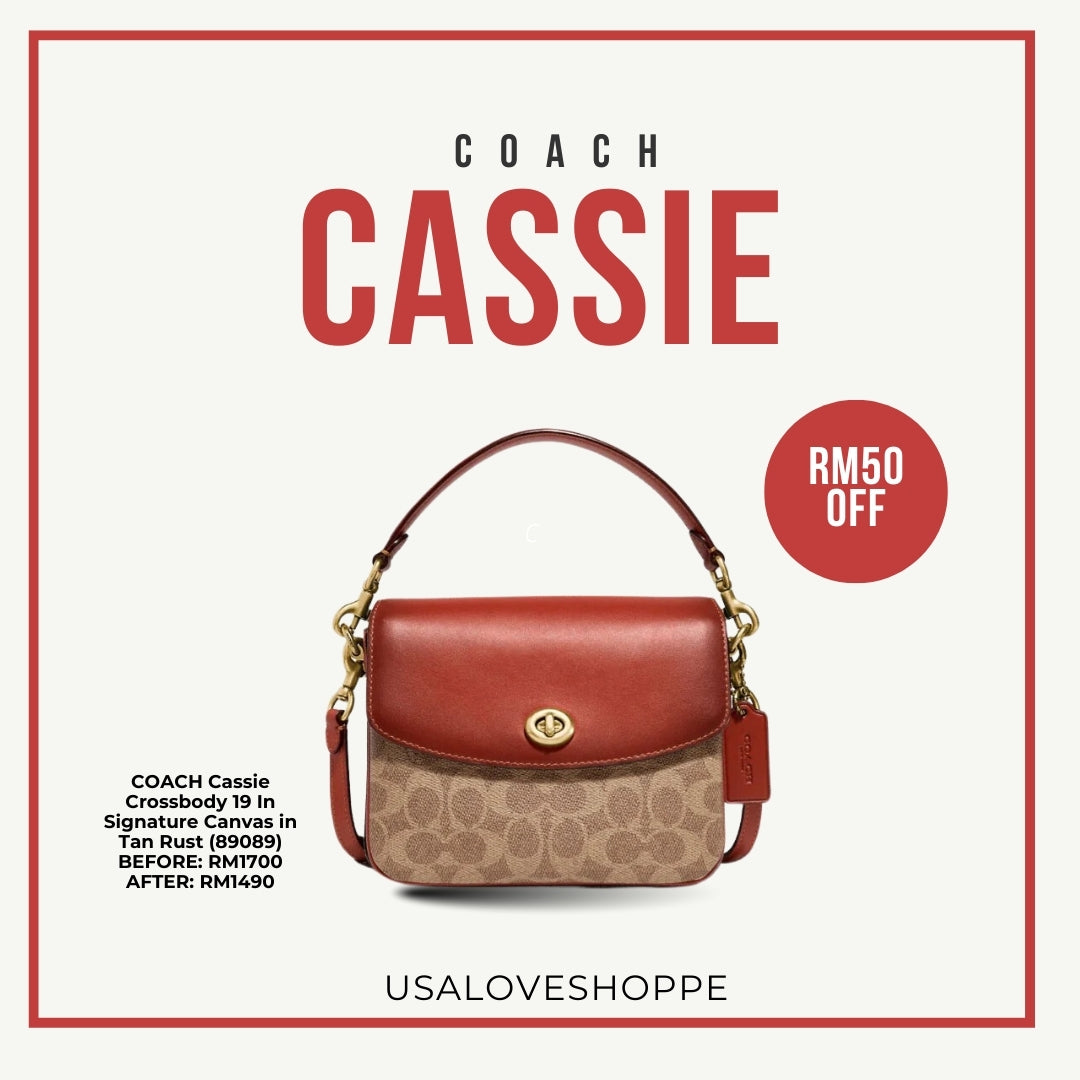 Sassy in Signature: Snatch the Coach Cassie Crossbody at Unbeatable Prices!