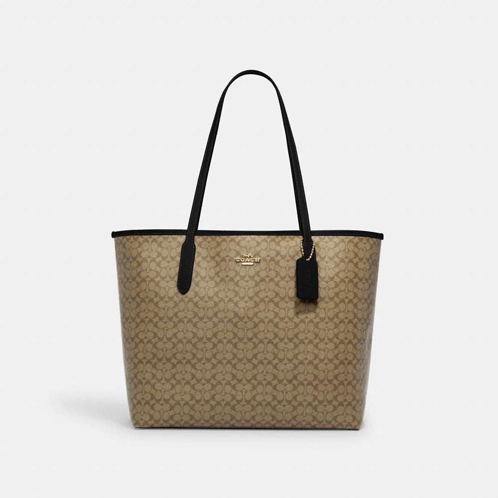 Introducing the Coach Micro City Tote in Signature Canvas: A Stylish Essential for Everyday Chic