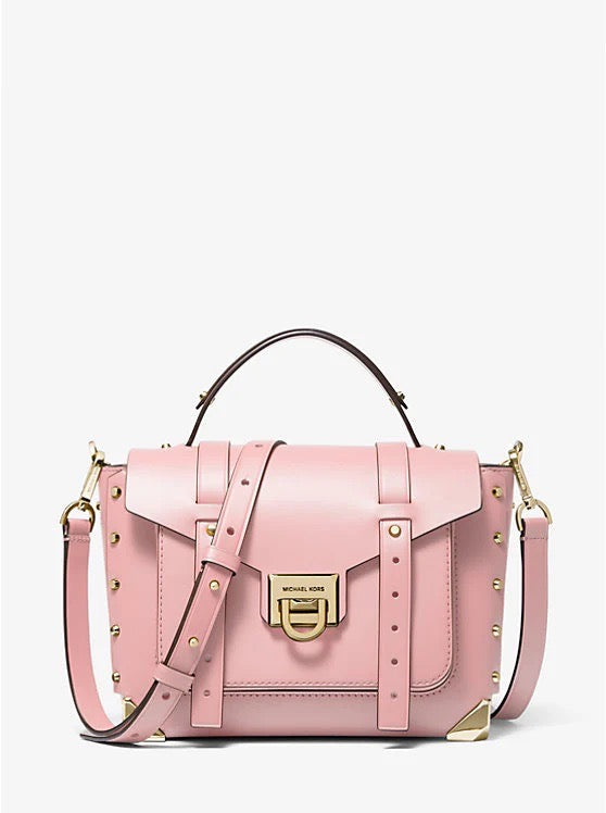 Discover Unbeatable Offers on the Michael Kors Manhattan Medium Top Handle School Satchel in Powder Blush (35F1GNCS6L)