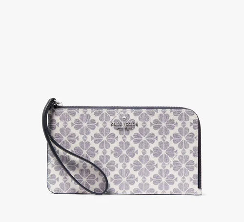 Explore Authentic Luxury Goods: Kate Spade Lucy Spade Flower Medium L-zip Wristlet