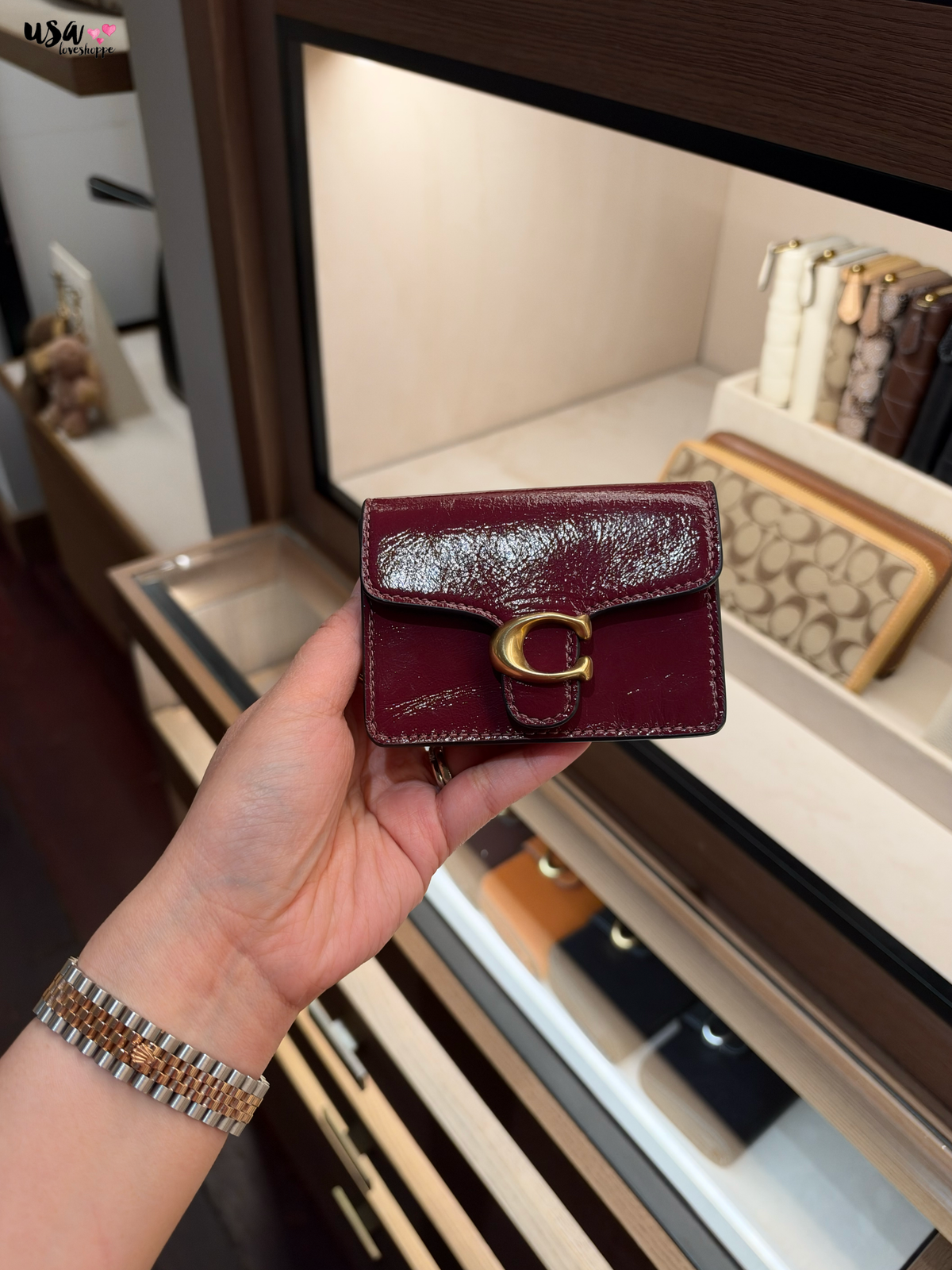 Coach Tabby Card Case Dark Cherry Malaysia: Sold Out, But Aishah Brought It Back!