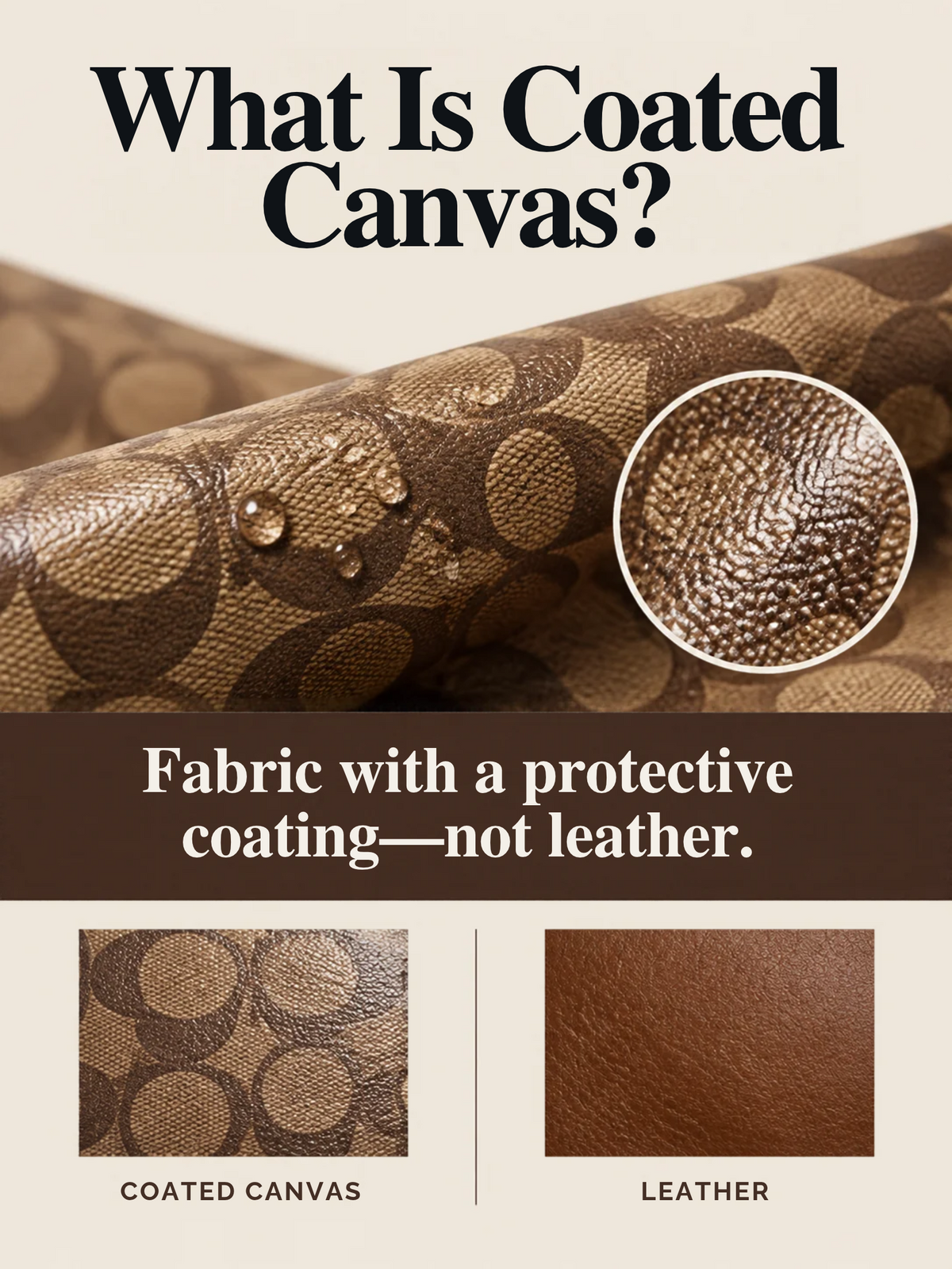 What Is Coated Canvas? Is Coach Signature Canvas Real Leather?
