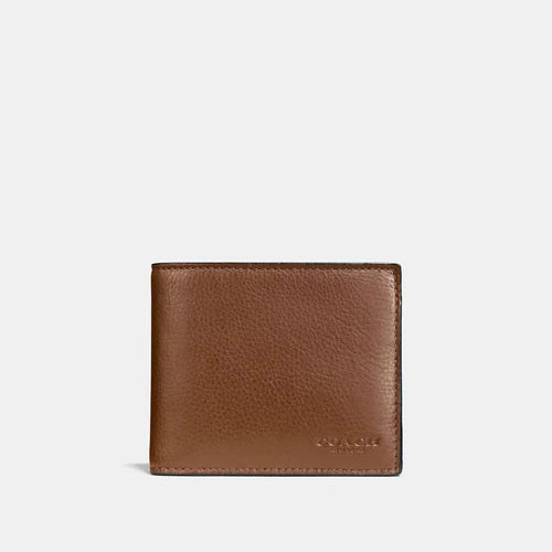 Discover Authentic Luxury: The Coach Men 3-In-1 Wallet in Dark Saddle (CR911)