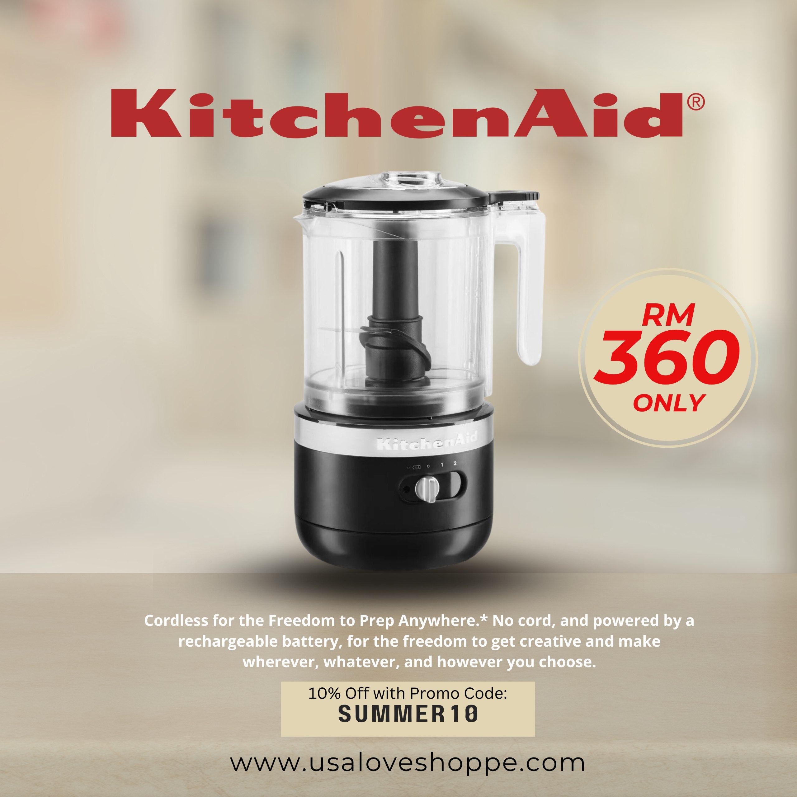 Unlock the Freedom of Cooking with the KitchenAid Cordless Chopper - Now at an Unbeatable Price!