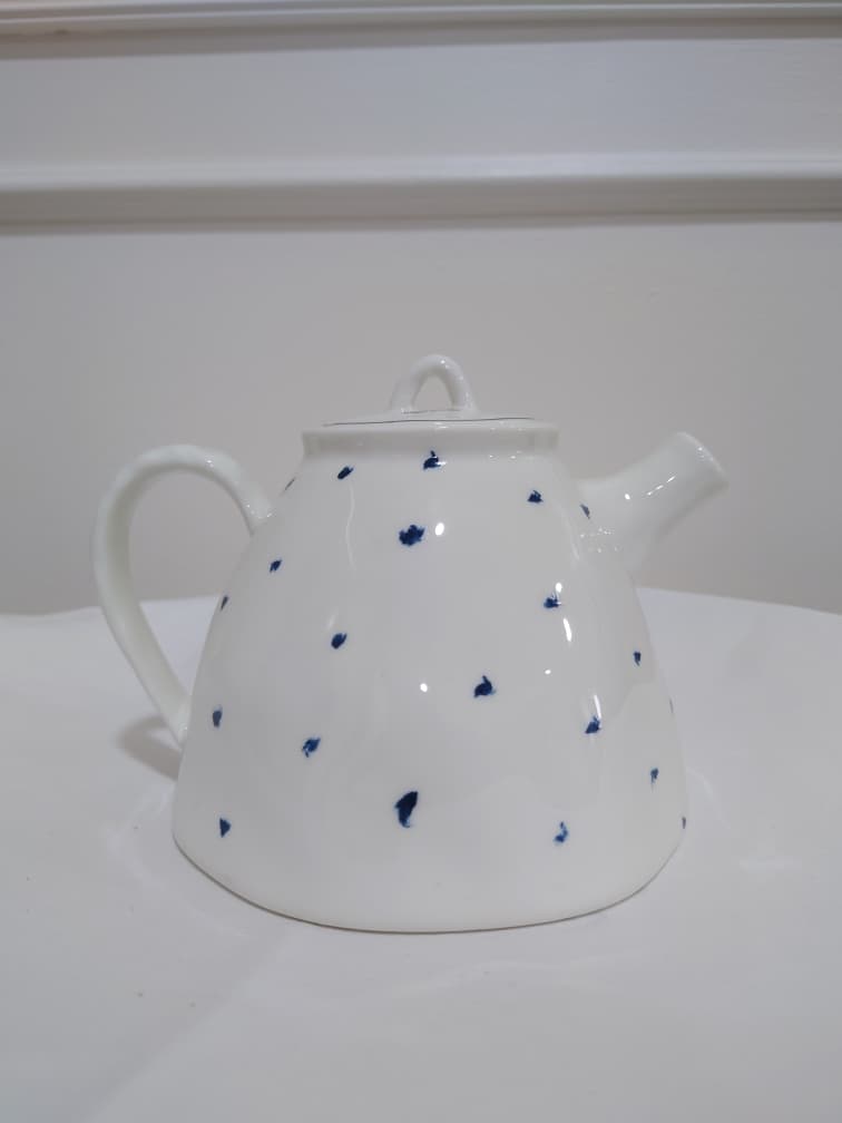 [READY STOCK MY] Lenox Blue Bay Dot Teapot