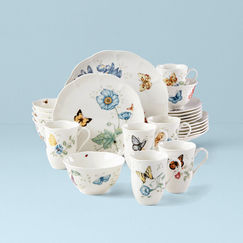 [READY STOCK MY] LENOX BUTTERFLY MEADOW 24 PCS DINNERWARE SET