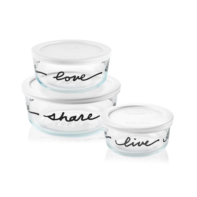 [READY STOCK MY] PYREX DECORATED STORAGE 6 PCS