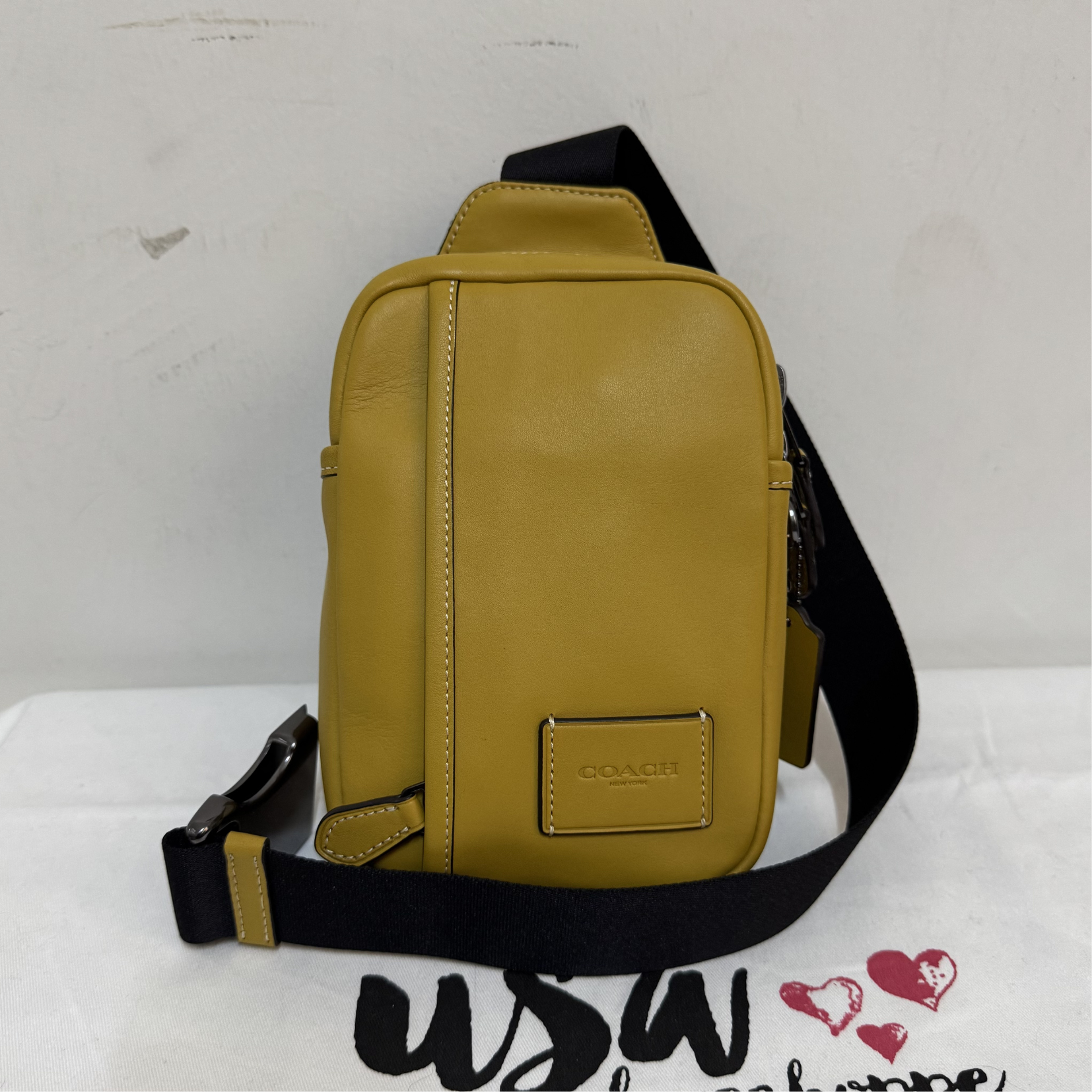 [AUCTION][READY STOCK MY] COACH Men Edge L Pack in Gunmetal/Flax (CM154)