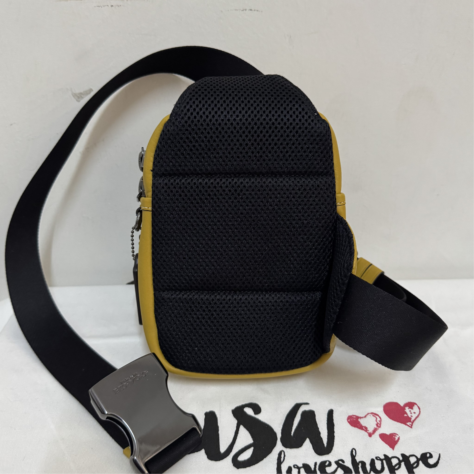 [AUCTION][READY STOCK MY] COACH Men Edge L Pack in Gunmetal/Flax (CM154)
