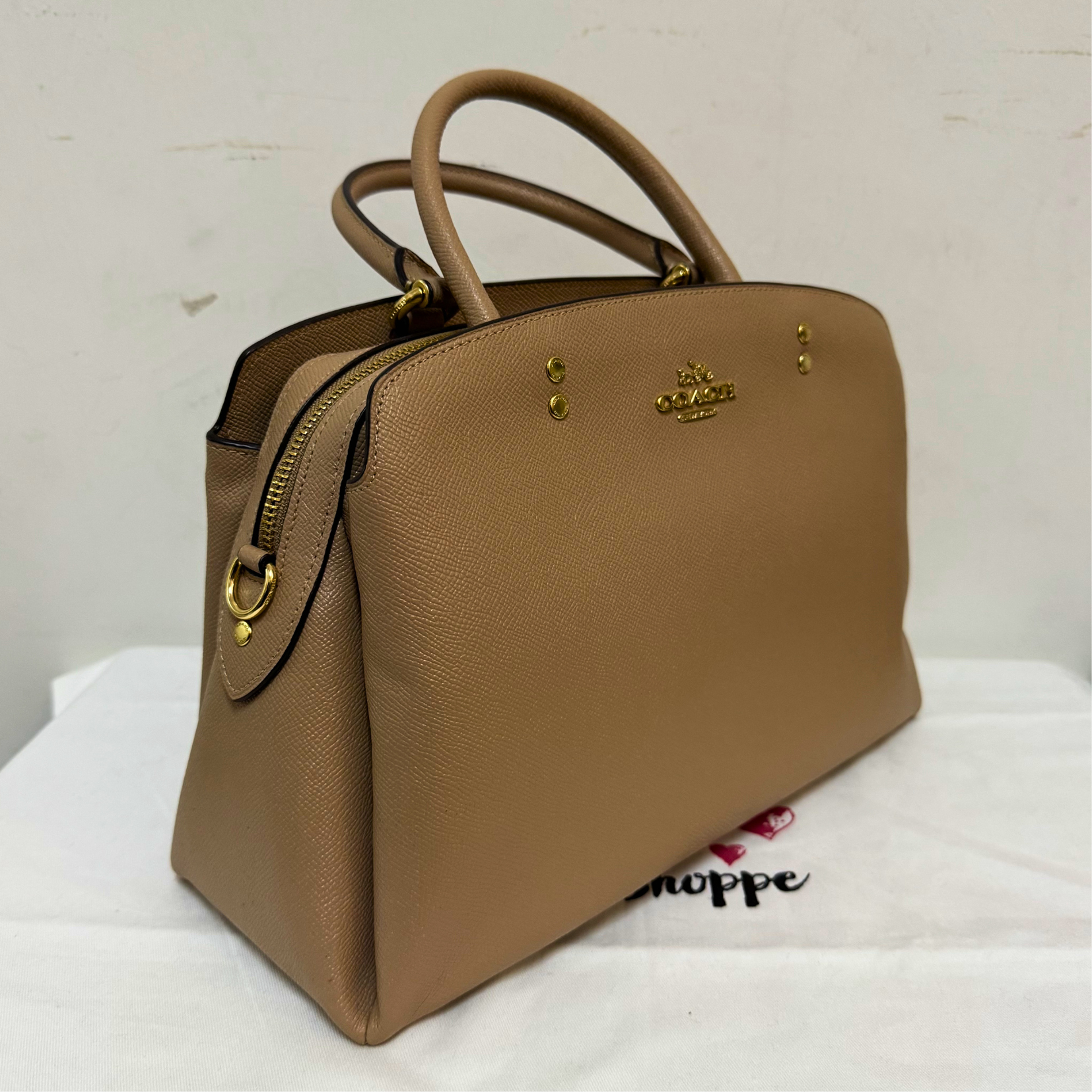 [AUCTION][READY STOCK MY] Coach Lillie Carryall in Taupe (91493)