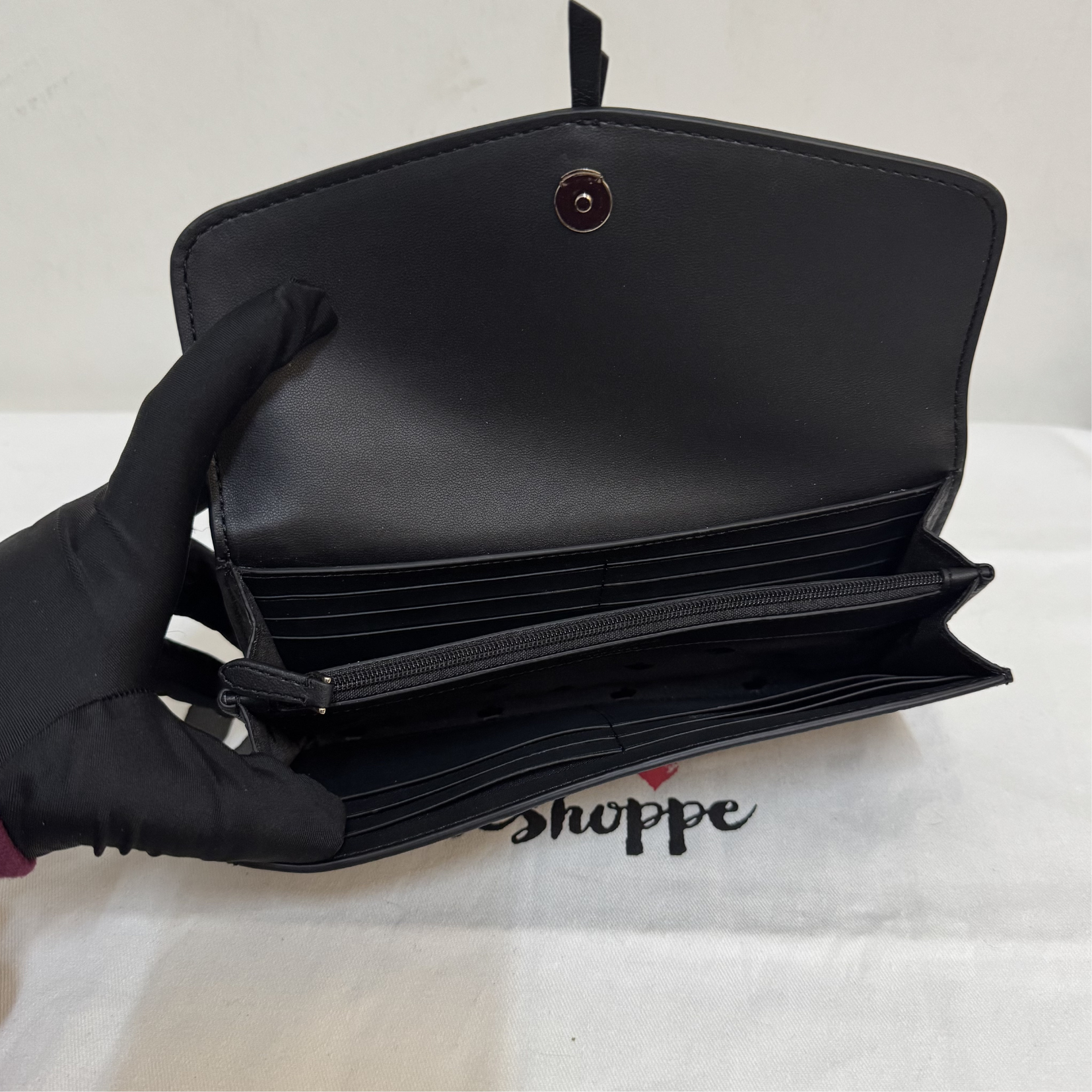 [AUCTION][READY STOCK MY] Kate Spade Marti Pebbled Leather Wallet in Black (K6402)
