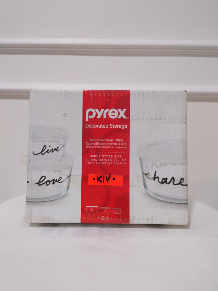 [READY STOCK MY] PYREX DECORATED STORAGE 6 PCS