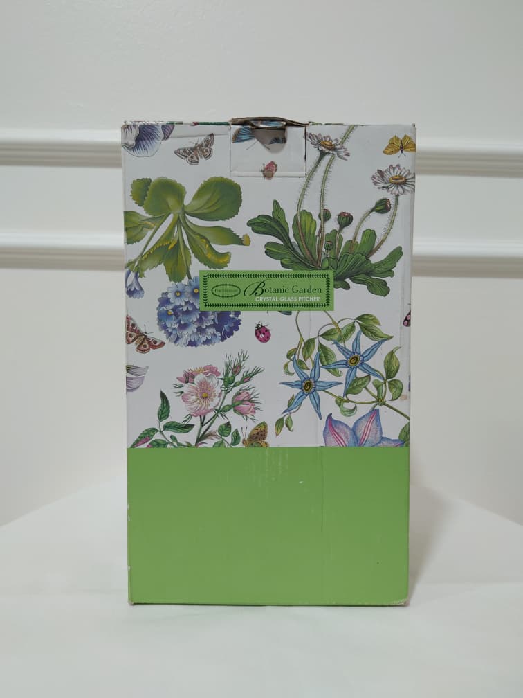[READY STOCK MY] PORTMEIRION BOTANIC GARDEN CRYSTAL GLASS PITCHER 660z