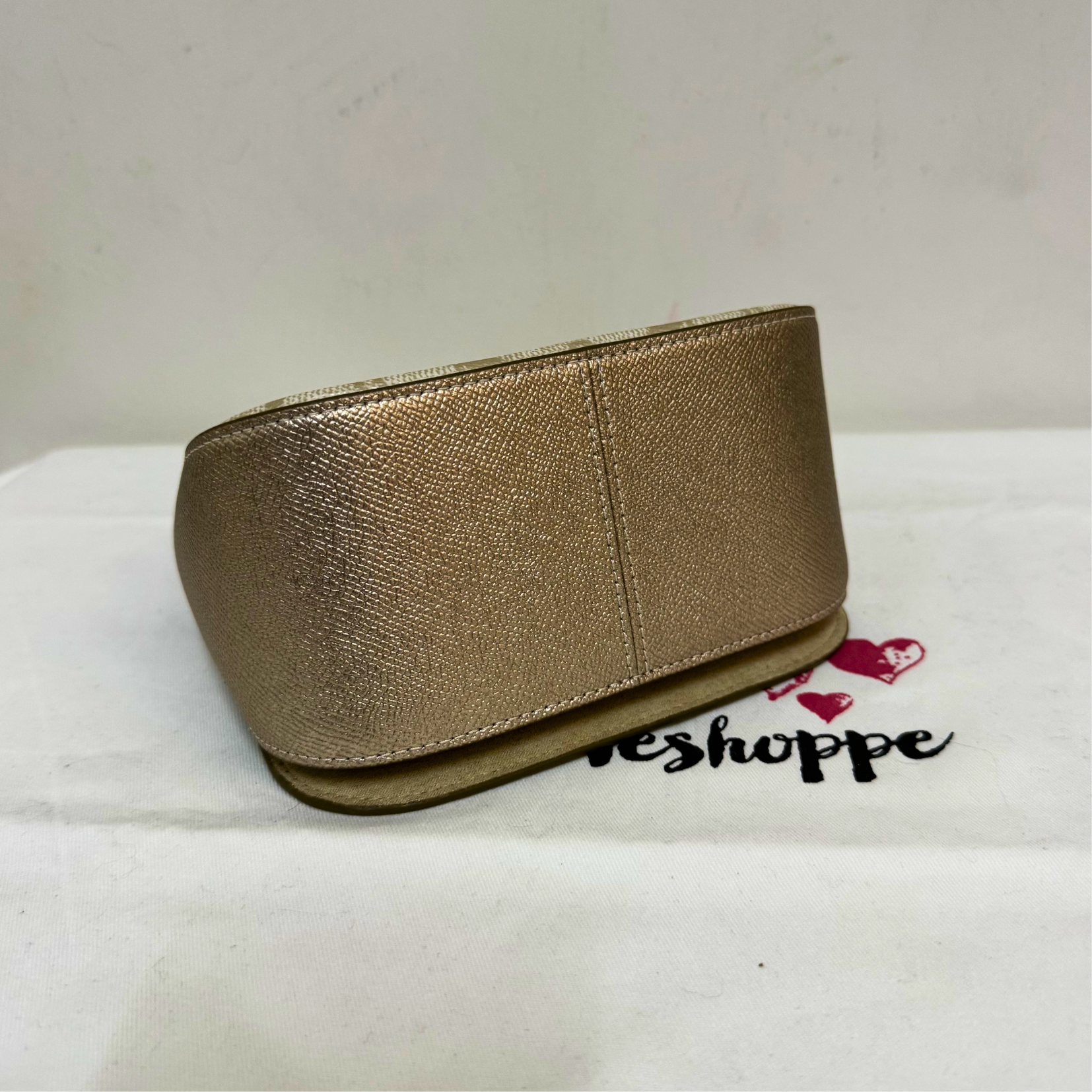 [AUCTION][READY STOCK MY] COACH Lysa Top Handle Bag In Signature Canvas in Champagne Multi (CX576)