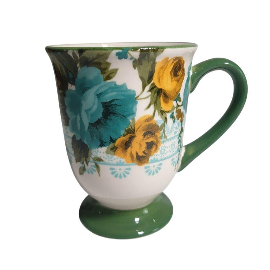 [READY STOCK MY] THE PIONEER WOMEN ROSE SHADOW LATTE MUGS 4 PCS