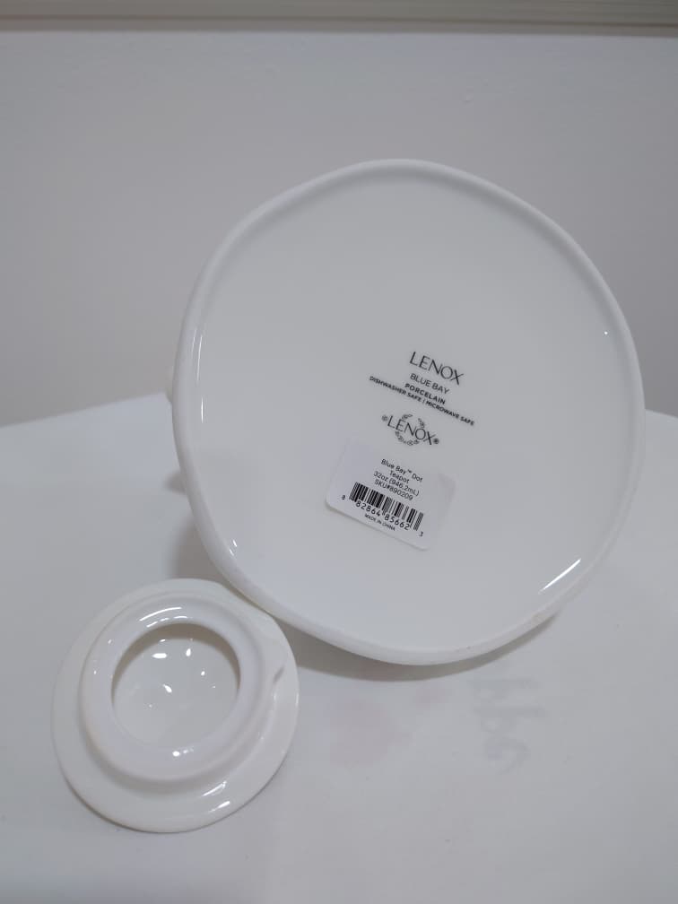 Lenox Blue Bay Dot Teapot