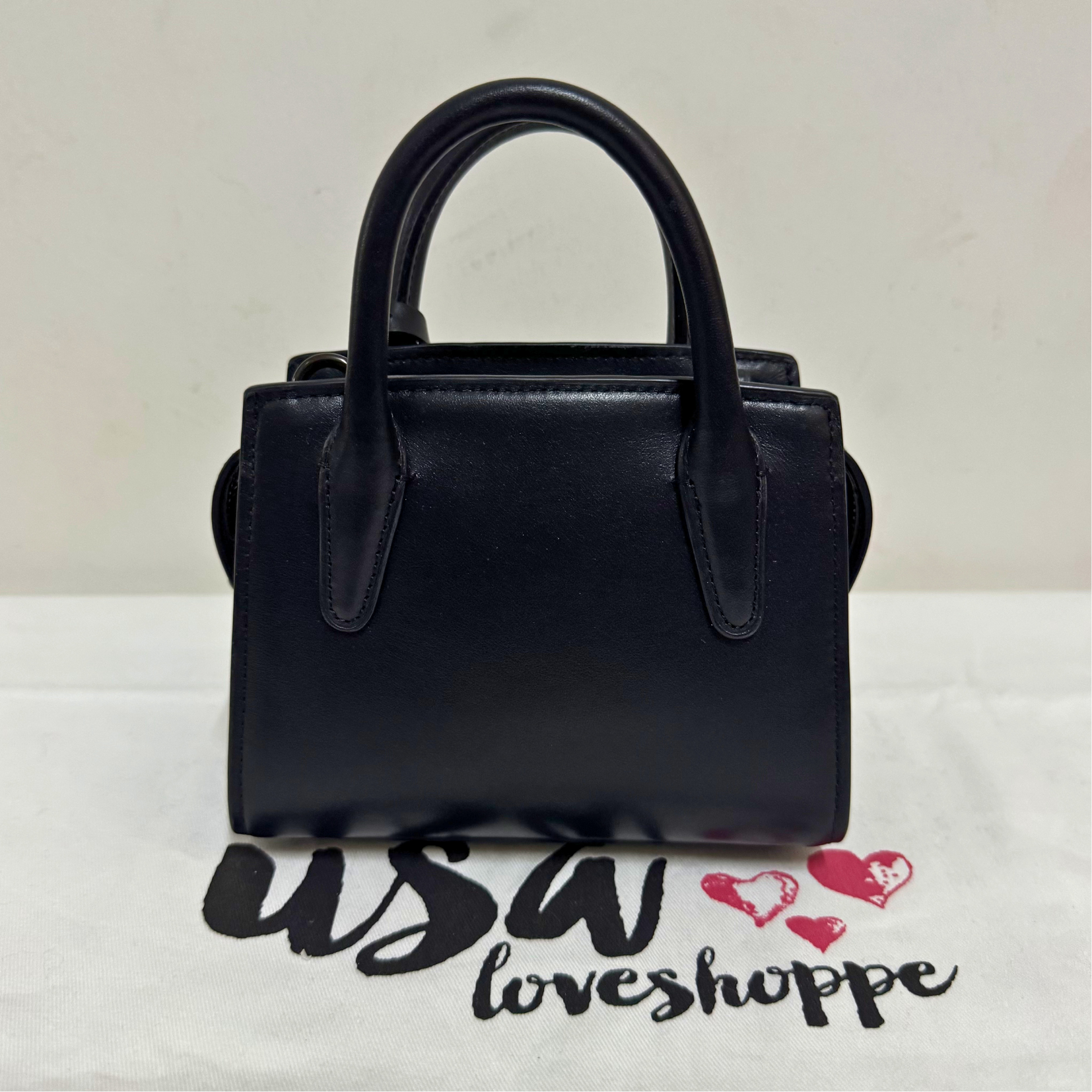 [AUCTION][READY STOCK MY] COACH Andrea Mini Carryall In Black Copper (CO974)