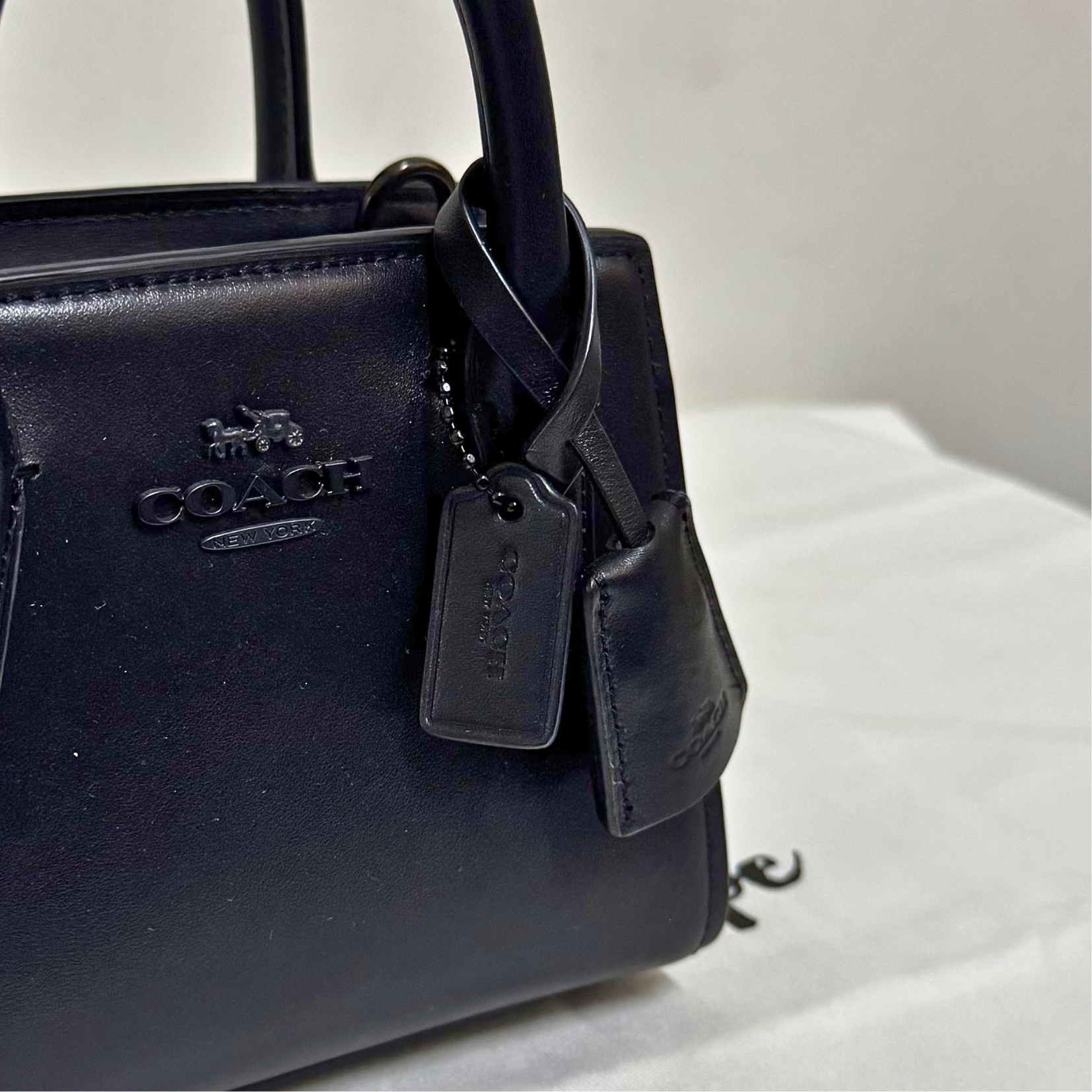 [AUCTION][READY STOCK MY] COACH Andrea Mini Carryall In Black Copper (CO974)