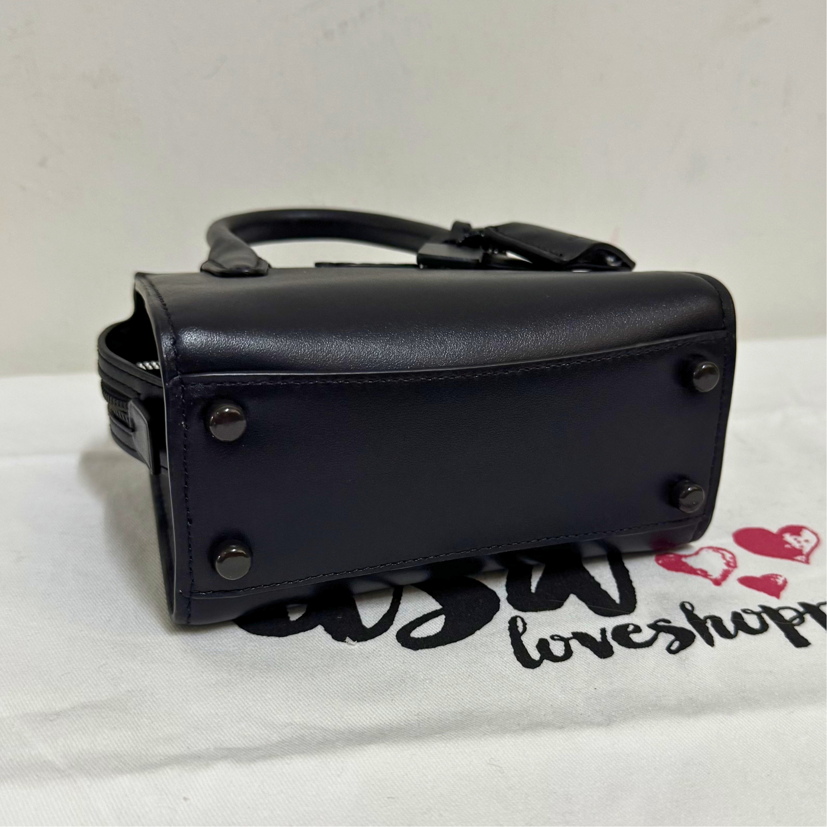 [AUCTION][READY STOCK MY] COACH Andrea Mini Carryall In Black Copper (CO974)