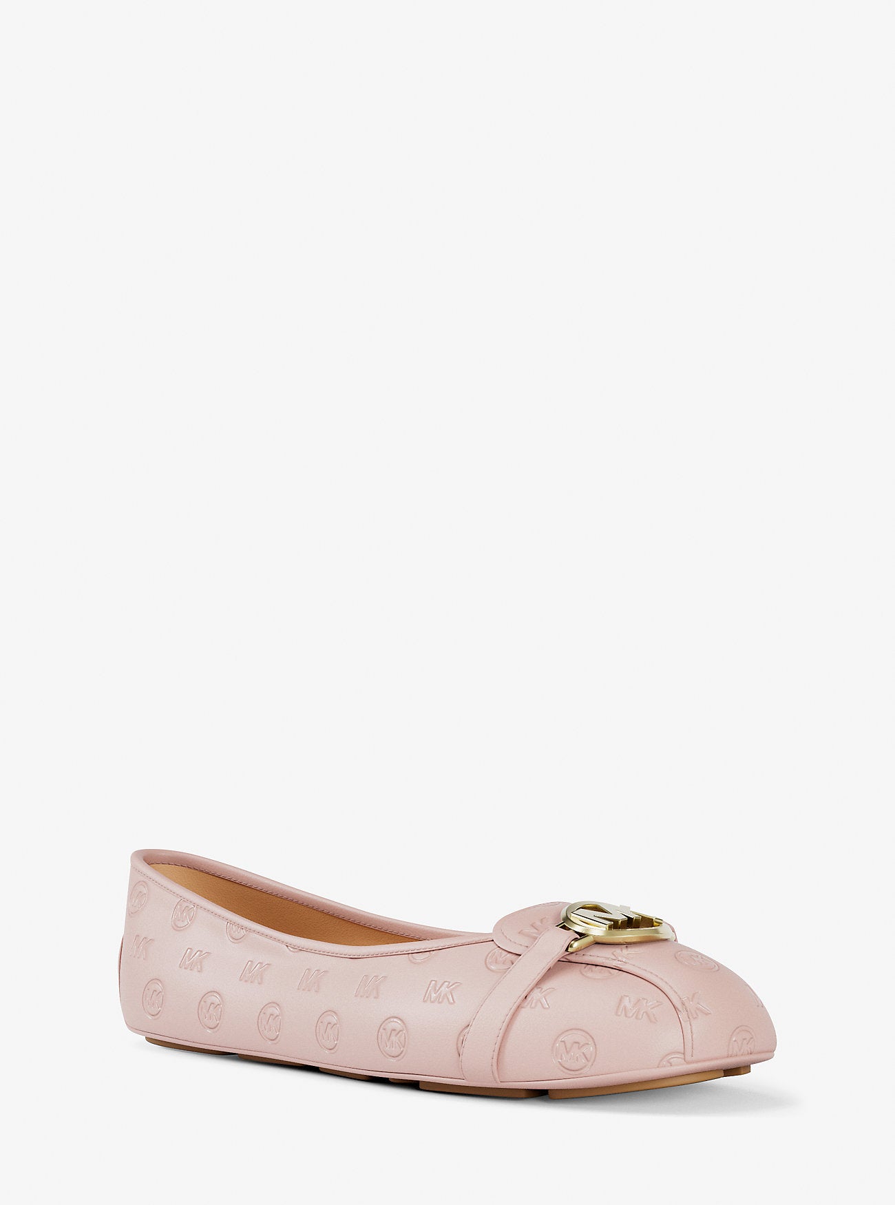[INCOMING ETA 30 DAYS] Michael Kors Fulton Logo Debossed Moccasin in Powder Blush (FK)(49R6FUFR4L)