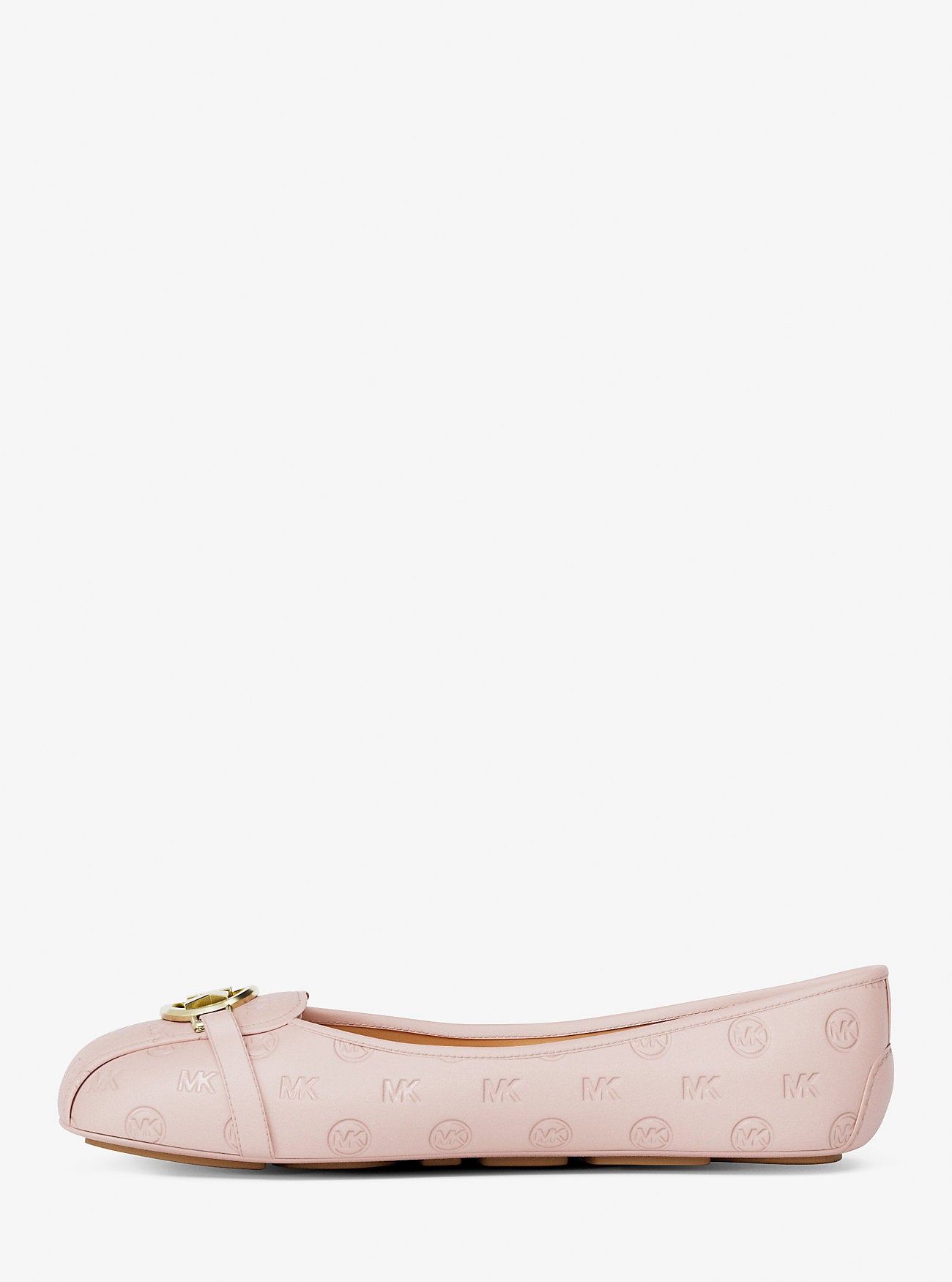 [READY STOCK MY] Michael Kors Fulton Logo Debossed Moccasin in Powder Blush (FK)(49R6FUFR4L)