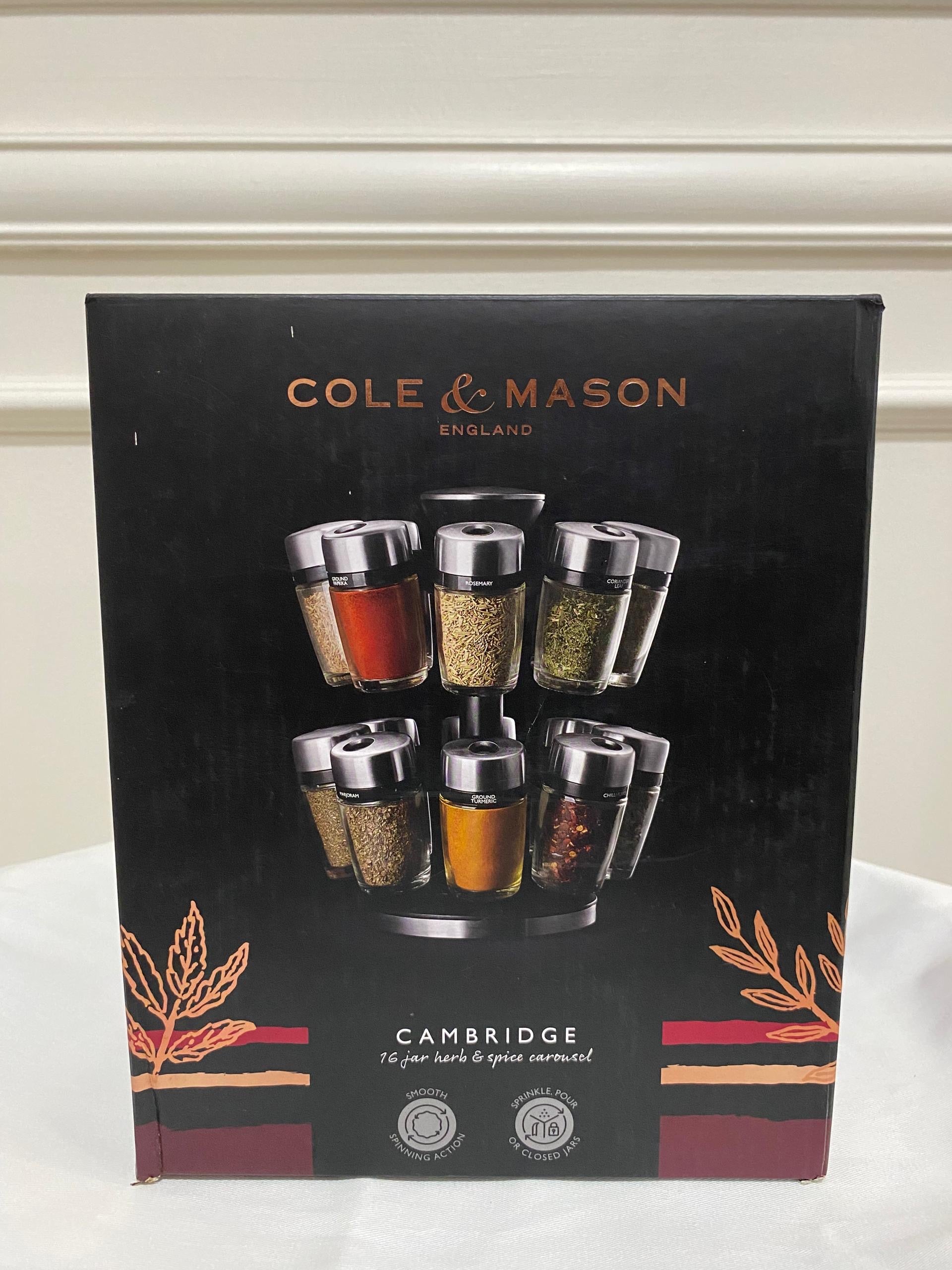 [READY STOCK MY] Cole & Mason Cambridge 16-Jar Herb & Spice Carousel
