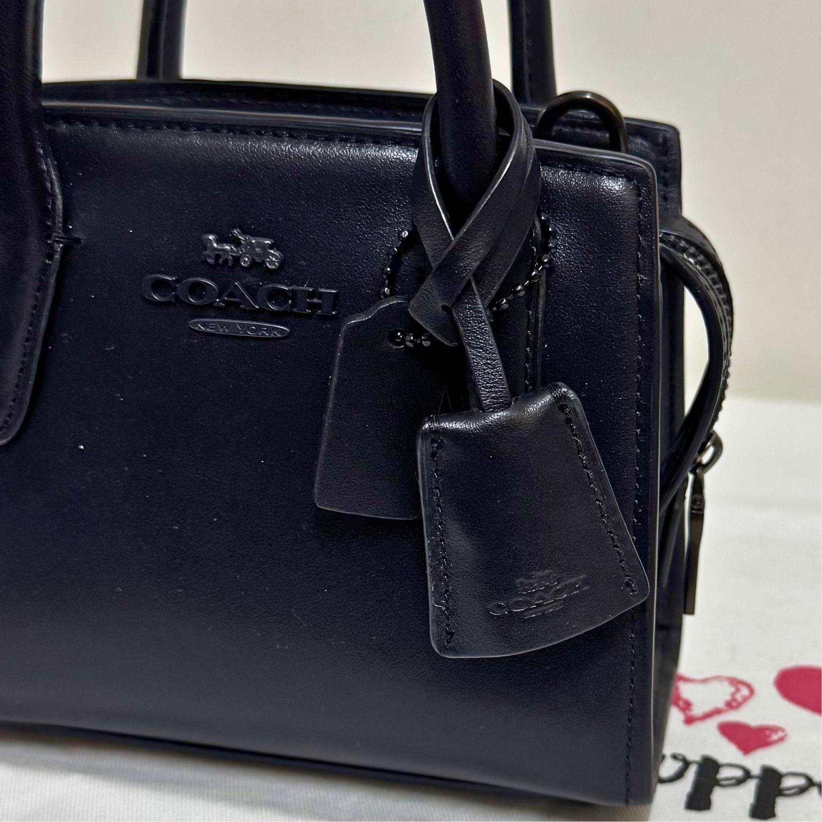 [AUCTION][READY STOCK MY] COACH Andrea Mini Carryall In Black Copper (CO974)