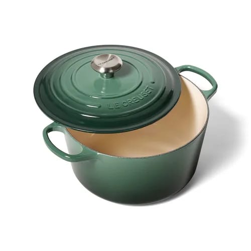 [READY STOCK MY] LE CREUSET SIGNATURE ROUND CASSEROLE 4.5 QT IN OCEAN
