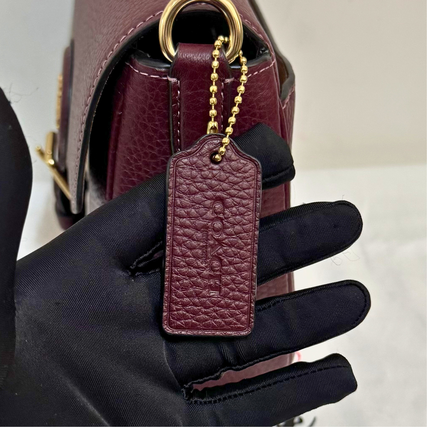 [AUCTION][READY STOCK MY] COACH Amelia Saddle Bag in Merlot (CP107)