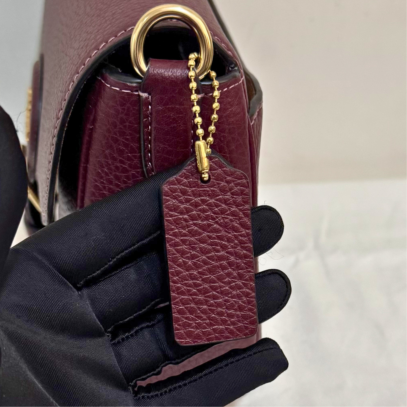 [AUCTION][READY STOCK MY] COACH Amelia Saddle Bag in Merlot (CP107)