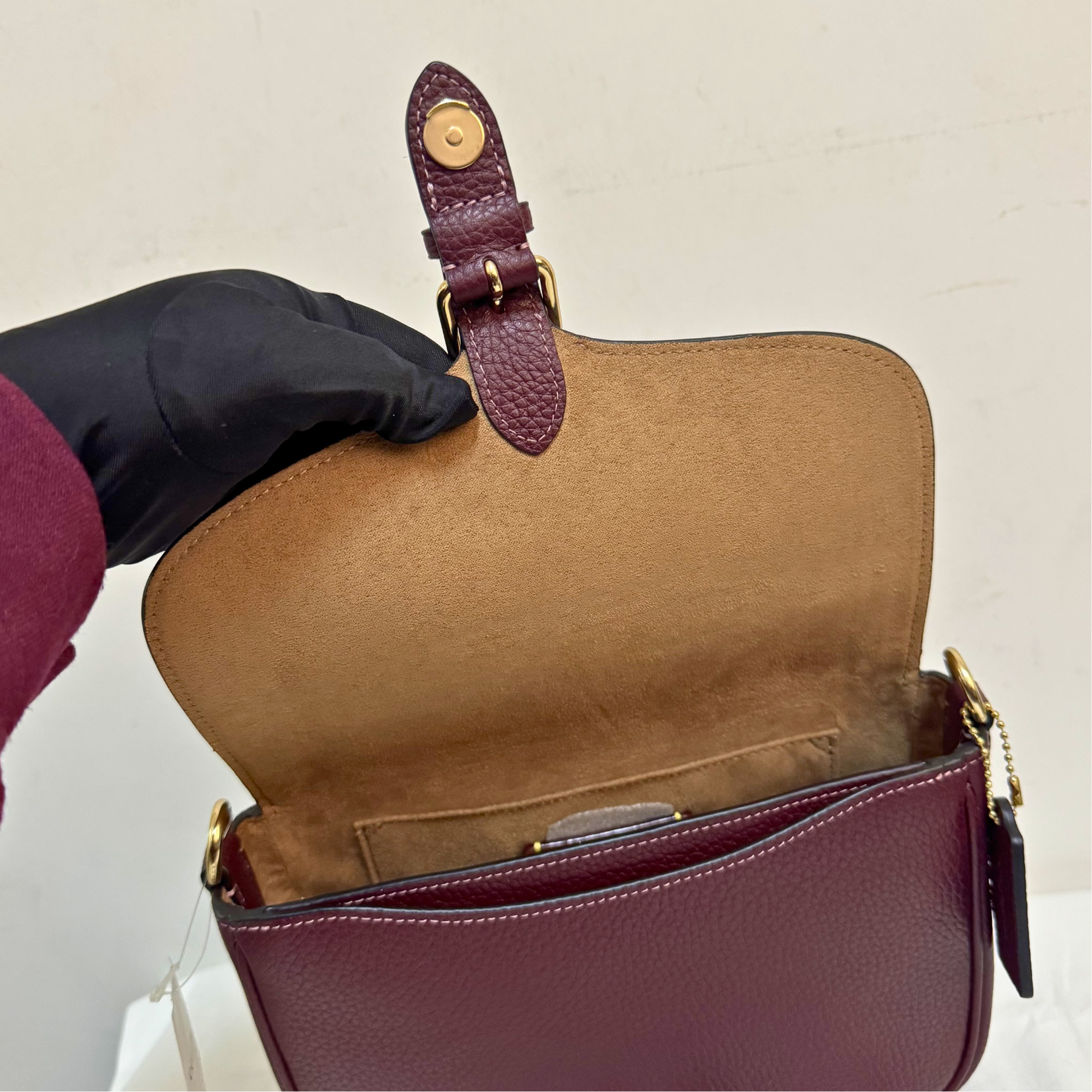 [AUCTION][READY STOCK MY] COACH Amelia Saddle Bag in Merlot (CP107)
