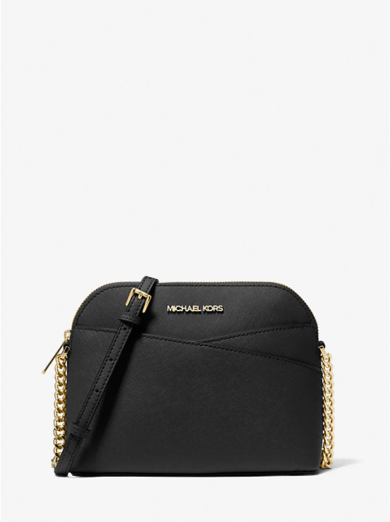 [INCOMING ETA END NOV 2024]  Michael Kors Jet Set Travel Medium Dome X-Cross Crossbody in Black (35F1GTVC6T)