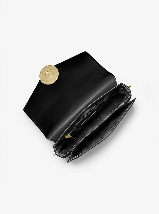 Michael Kors Carmen Medium Convertible Shoulder Bag in Black (35S2GNML2L)