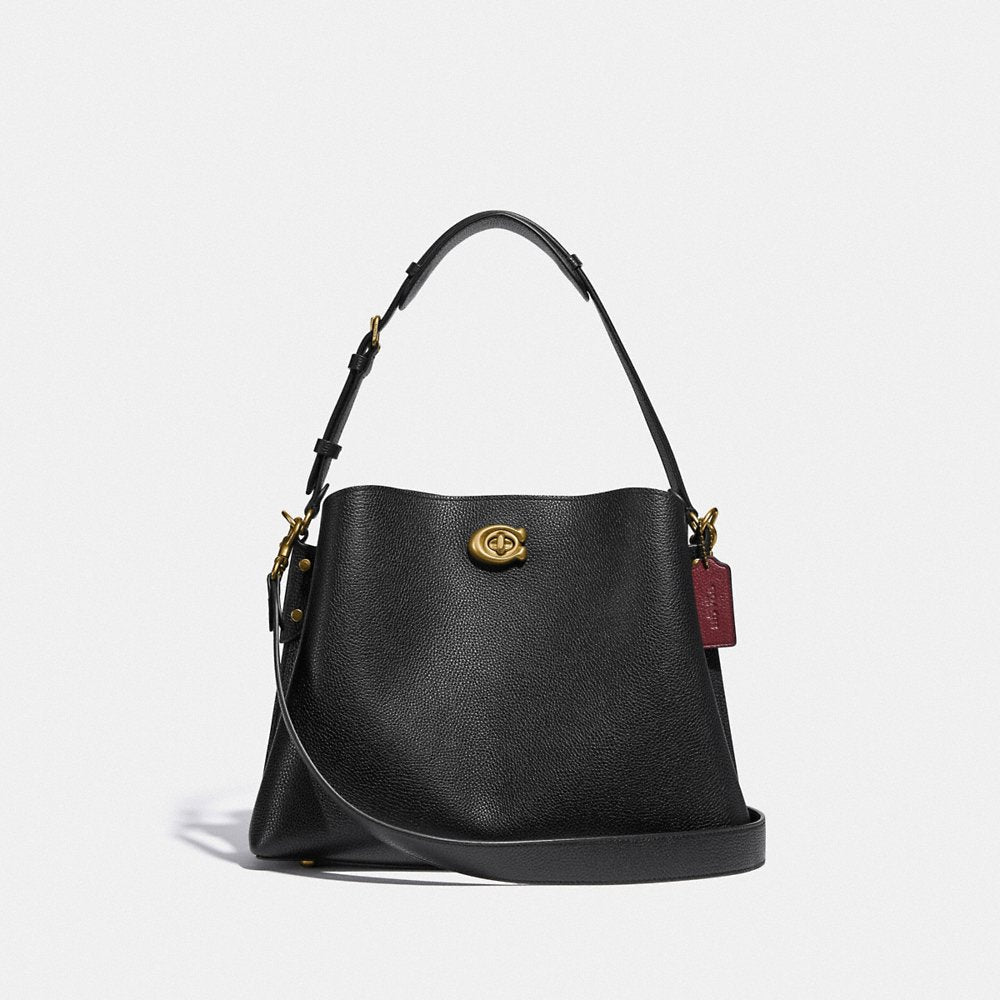 COACH Willow Shoulder Bag in Black (C2621)