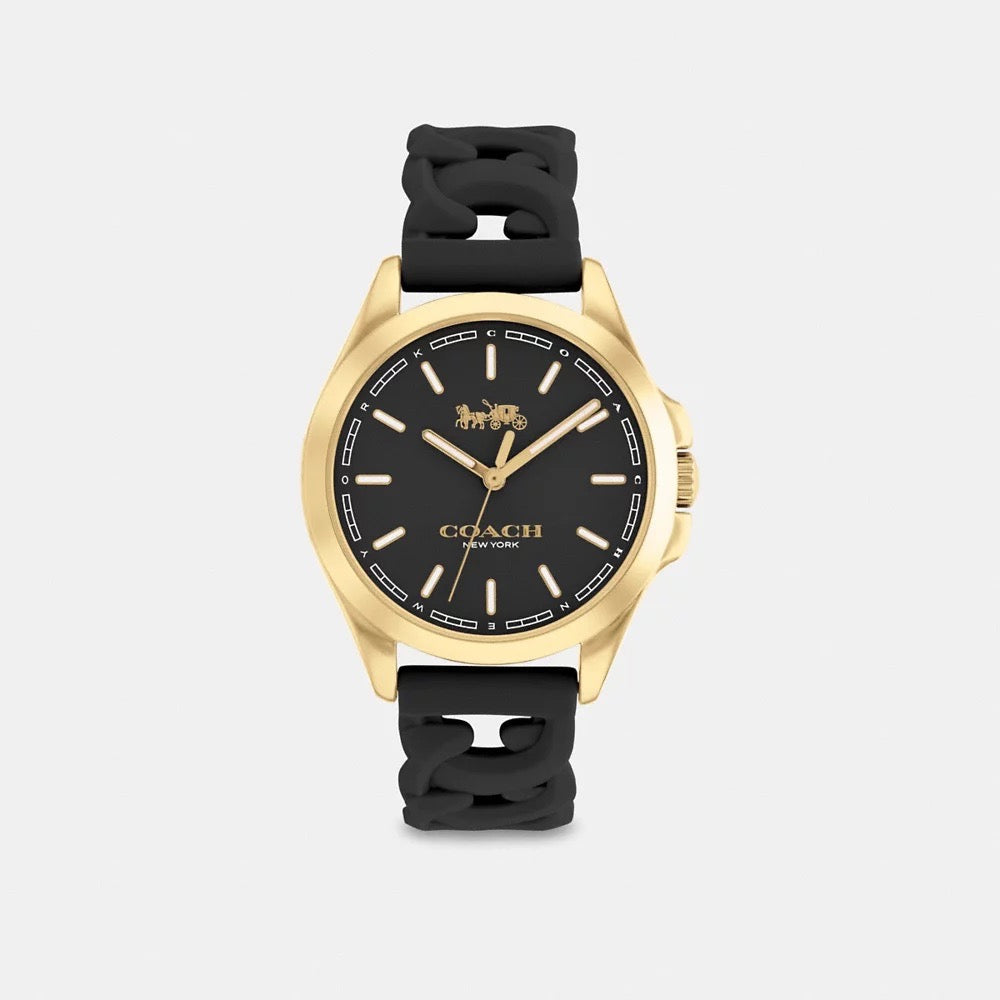 [INCOMING ETA END MARCH 2024] Coach Libby Watch, 34 Mm in Black (C9580)