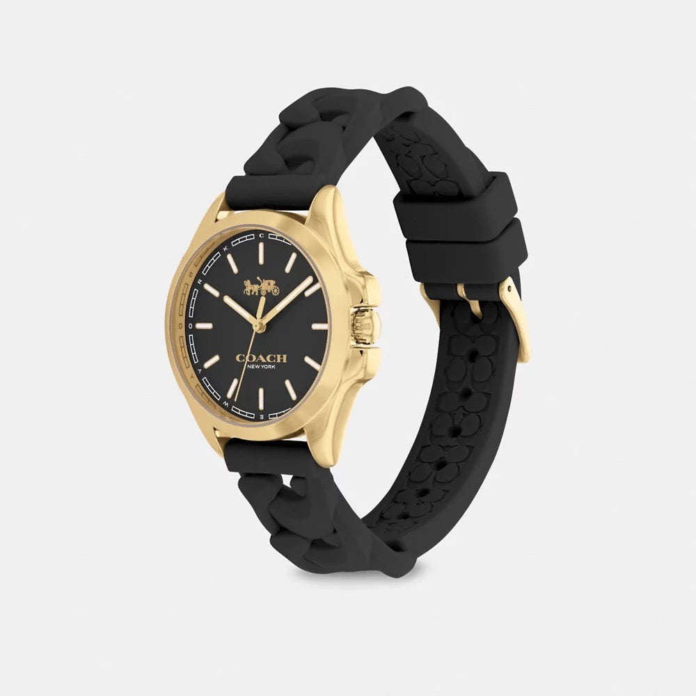 [INCOMING ETA 30 DAYS] COACH Libby Watch, 34 Mm in Black (C9580)