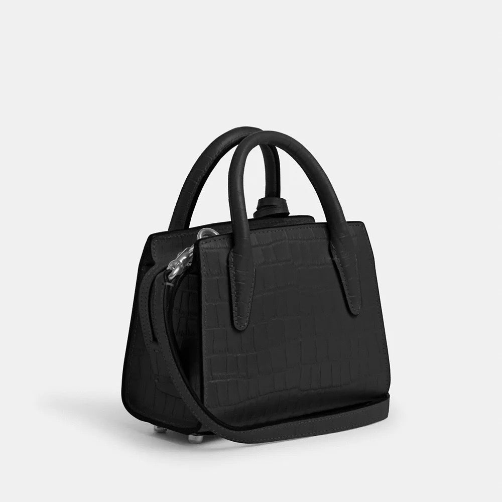 Coach Andrea Croc Mini Carryall in Black (CR209)